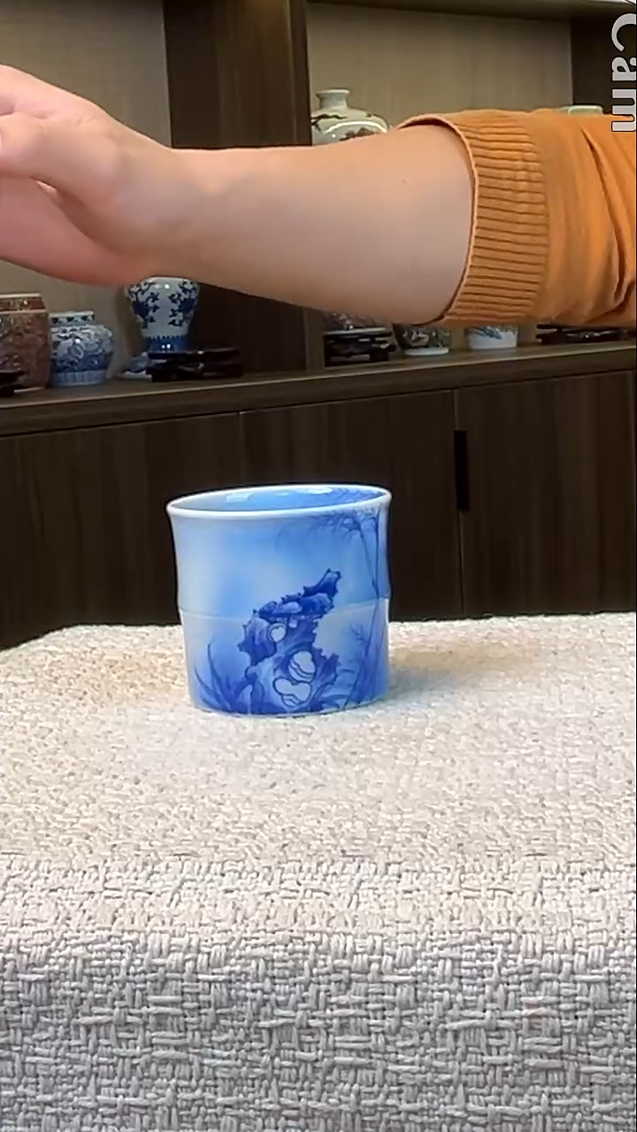 瓷片景德镇毛仔柴窑杯
