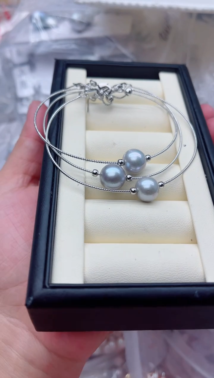 未镶嵌手链淡水珍珠多样性发其一，非无暇