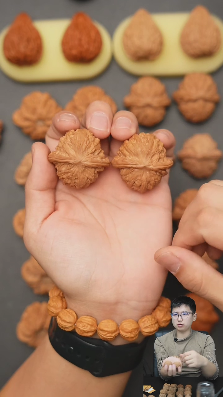 【闪购商品】文玩核桃把件磨盘42