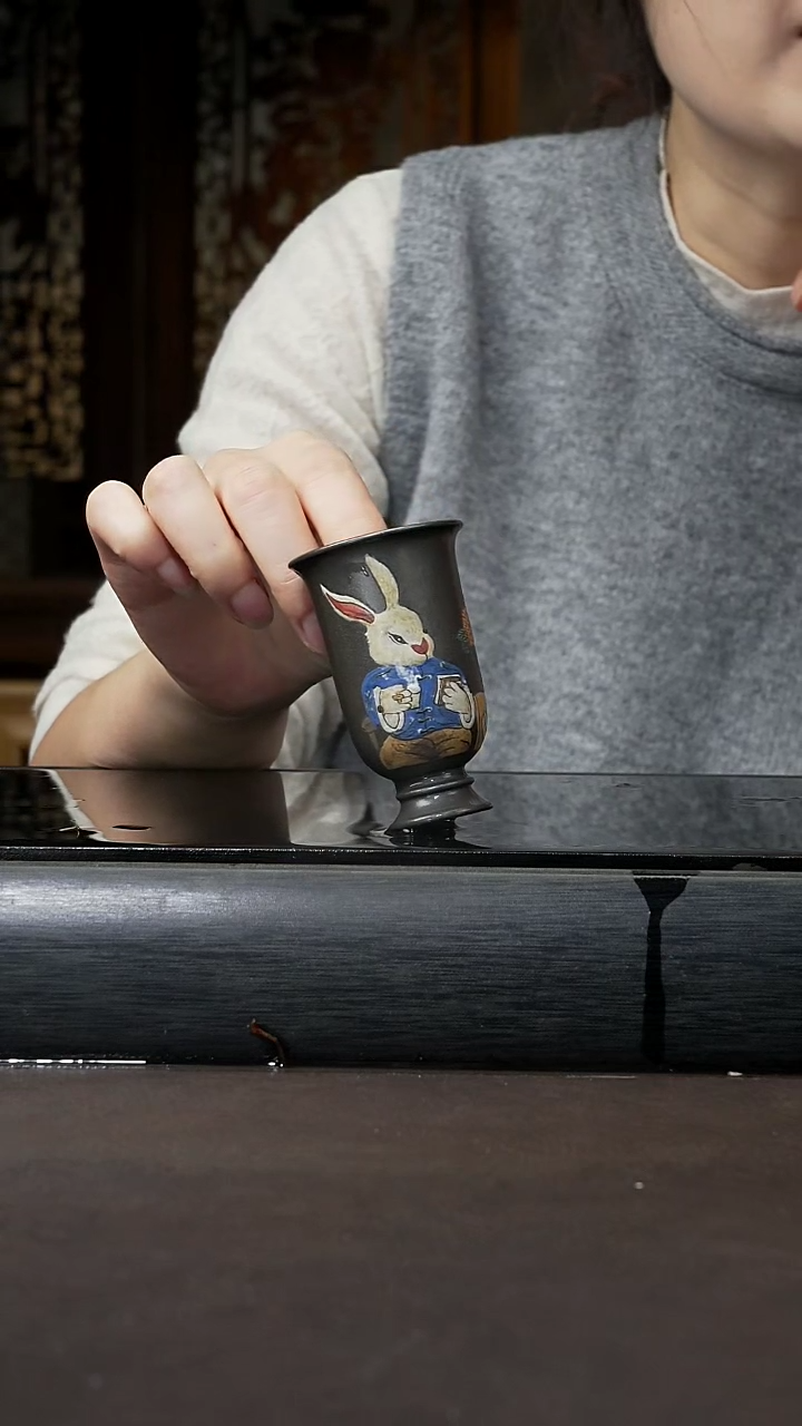 【闪购商品】紫砂茶壶还原烧 主人杯 50cc 012