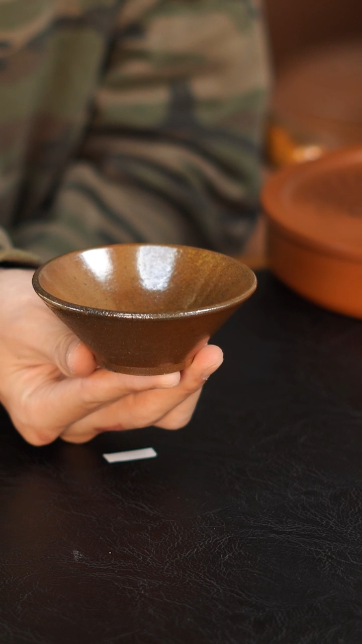  云水山涧建水紫陶 011 柴烧杯