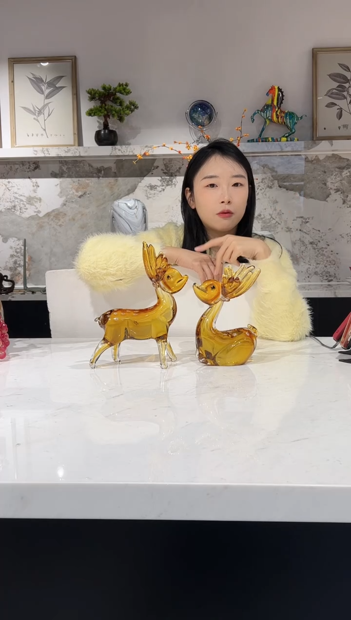 【闪购商品】琉璃梅花鹿