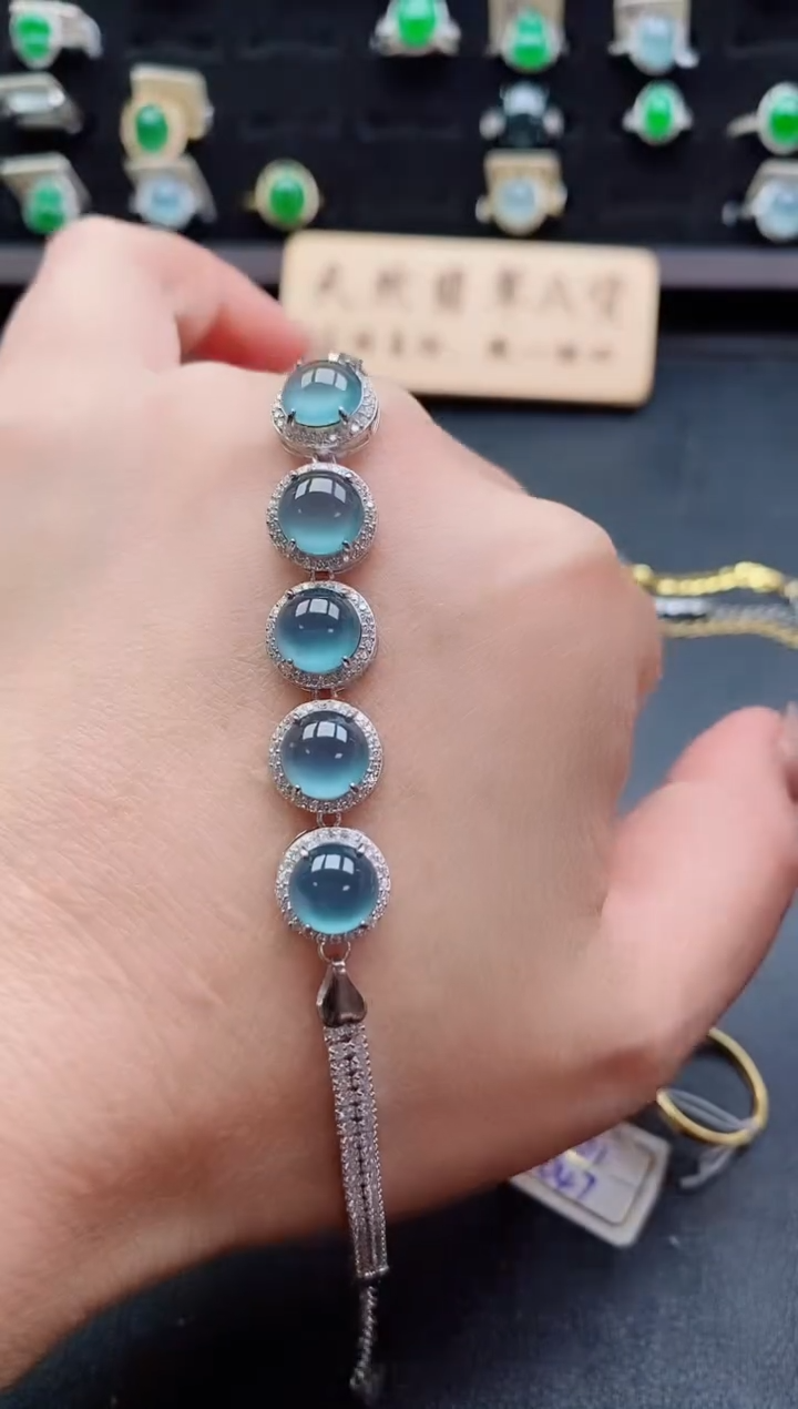 银S925镶嵌戒指翡翠1