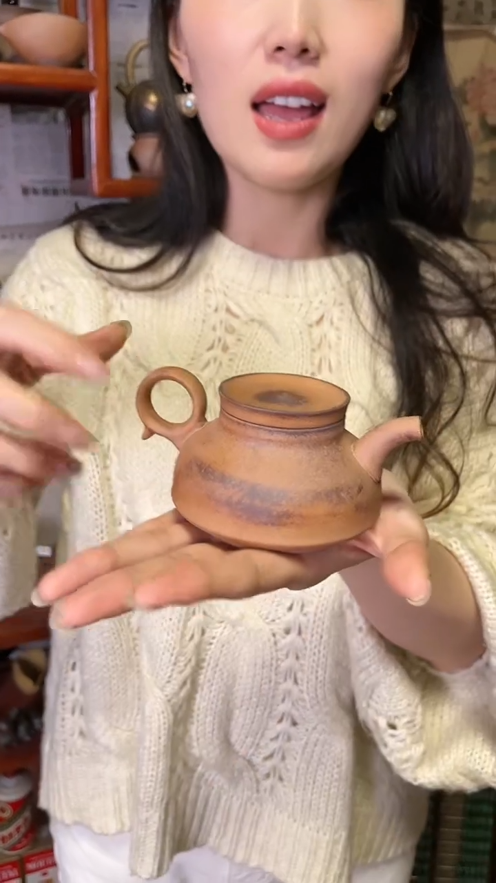 【闪购商品】C34水平磨砂感老岩泥茶壶