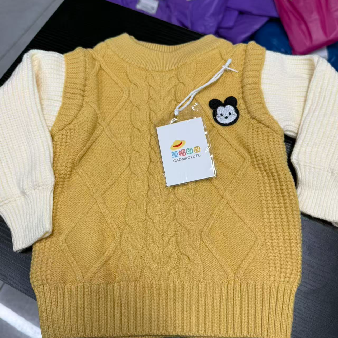 2025新品假两件毛衣