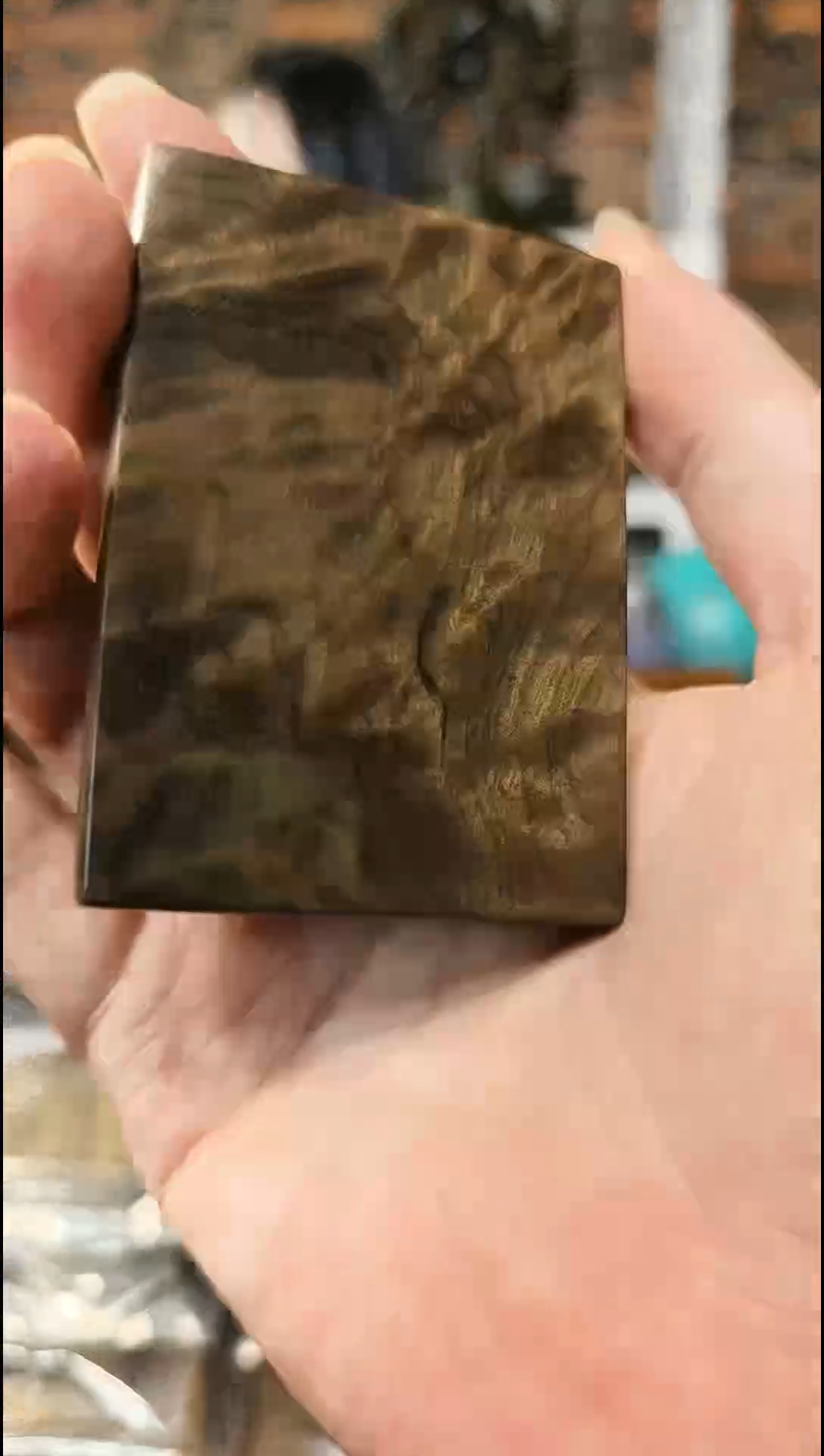 【闪购商品】金丝楠无事牌手把件