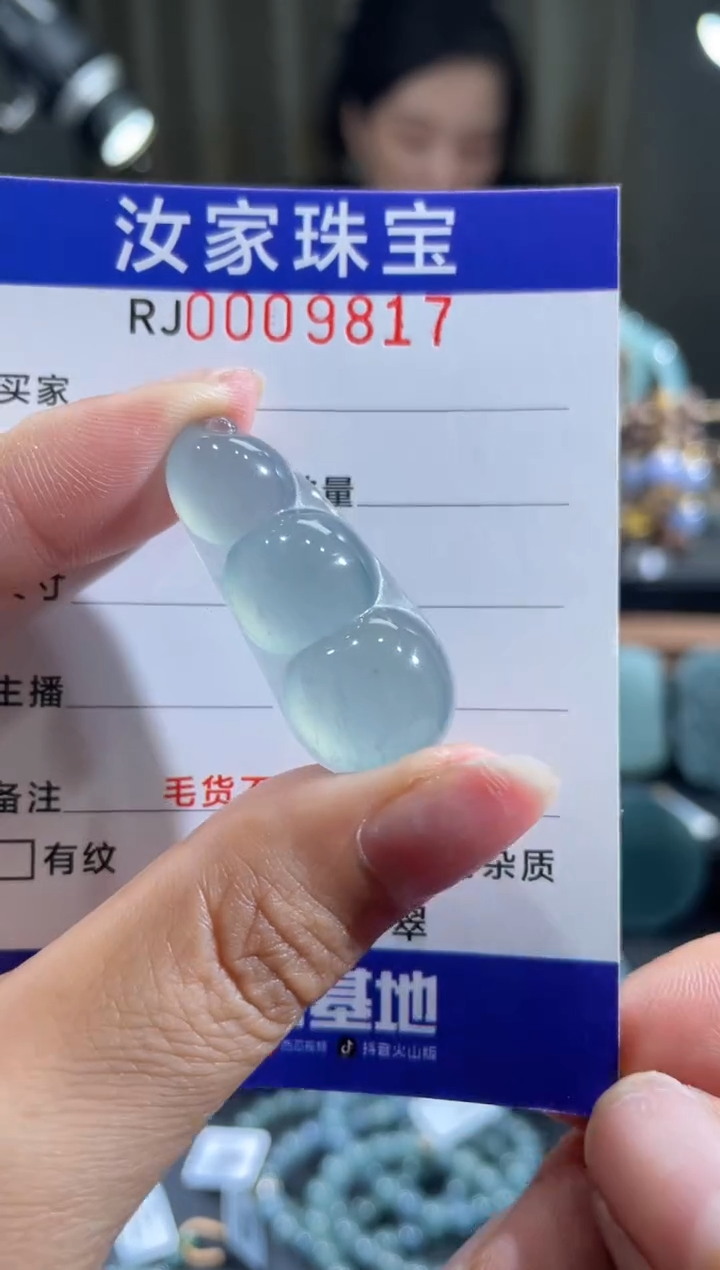 未镶嵌挂件翡翠9817