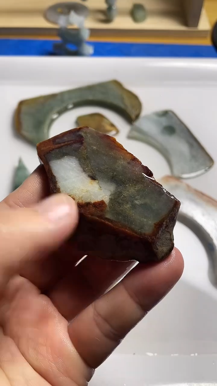 裸石翡翠用****0翡翠小边料