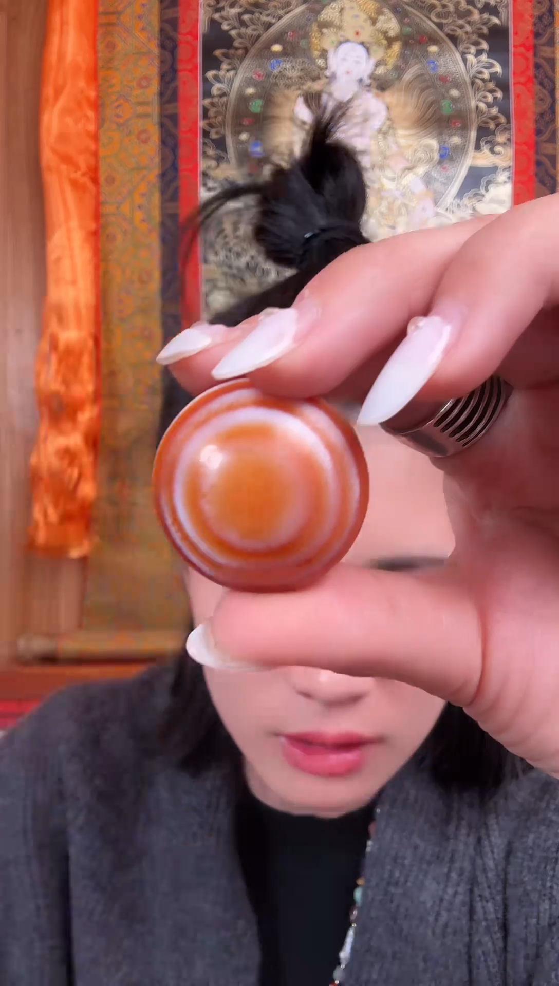 铁合金花岗石素**然藏式风格珠串