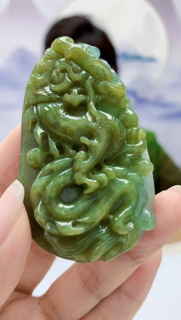 定制翡翠未镶嵌4829xx-毛货挂件54