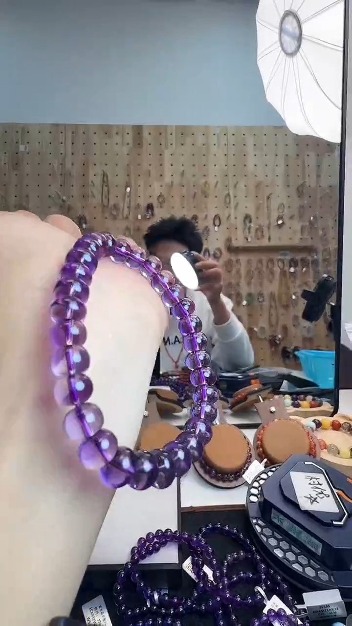 未镶嵌手链水晶村1774 约9mm