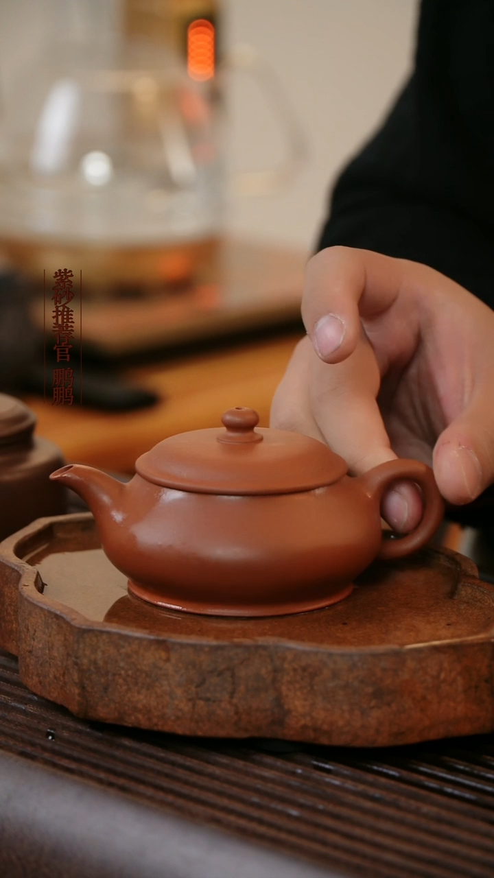 茶壶紫砂明炉红皮龙