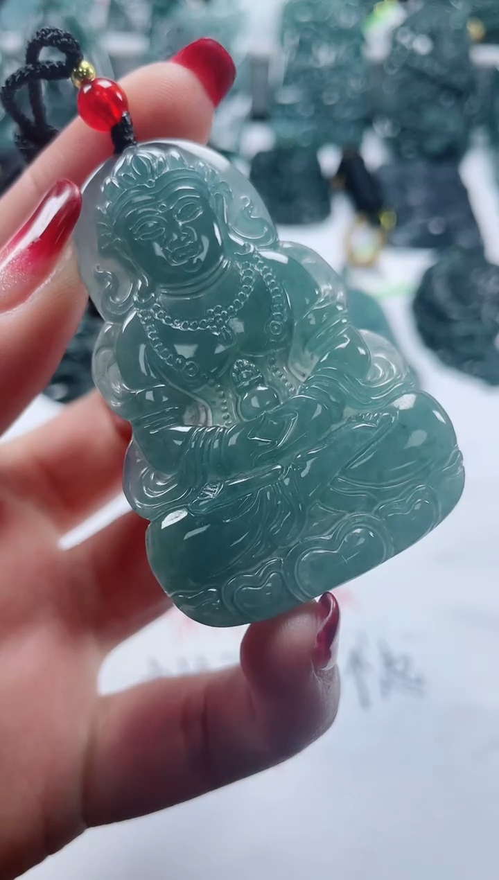 【闪购商品】翡翠颈饰未镶嵌多样性发货一件发货-度母观音