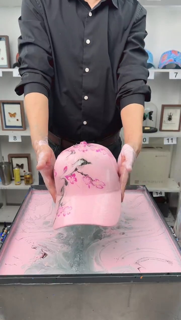 纯棉成人款喜上眉梢水拓帽