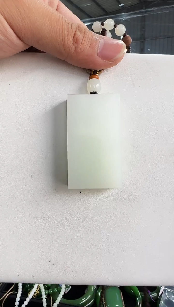 【闪购商品】和田玉吊坠未镶嵌无事牌