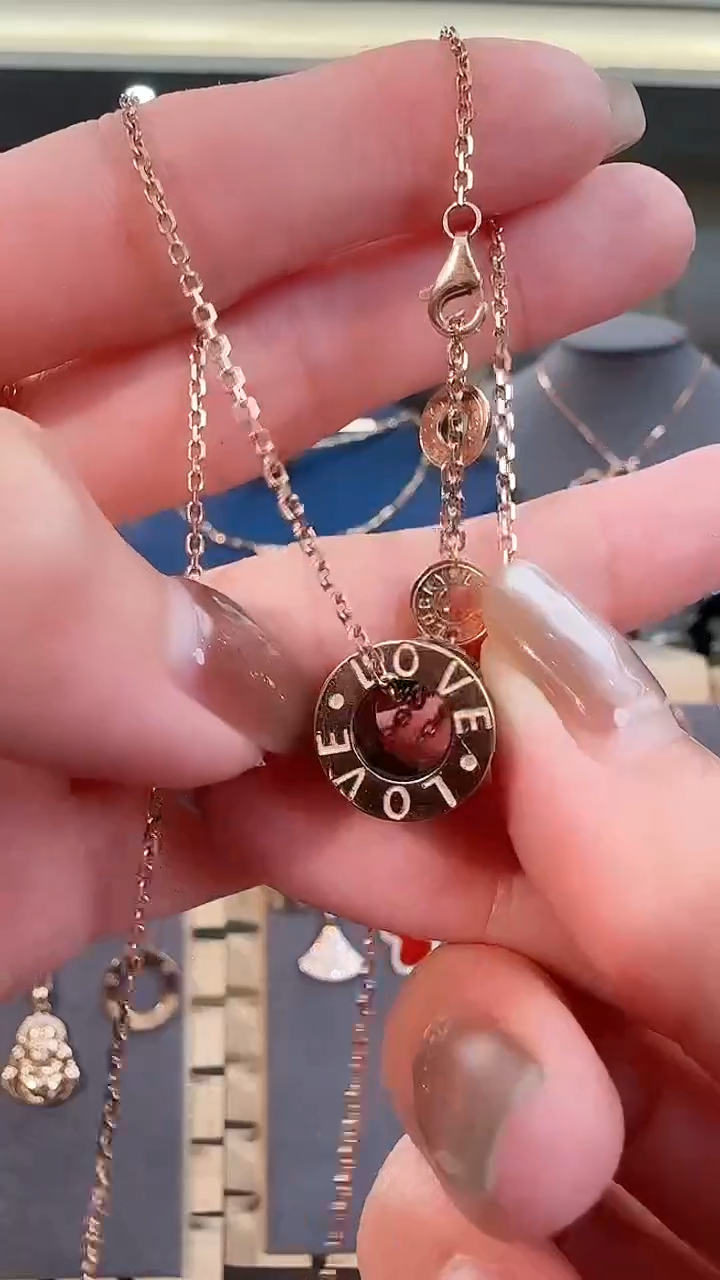 玛瑙/玉髓套链18K金镶嵌18K金3饼路路通套链