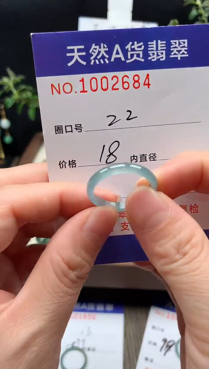 未镶嵌戒指翡翠22#