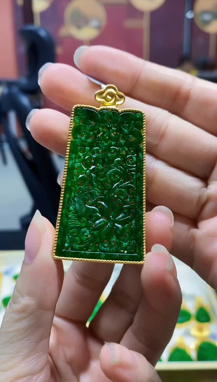 颈饰未镶嵌翡翠翡翠吊坠-113