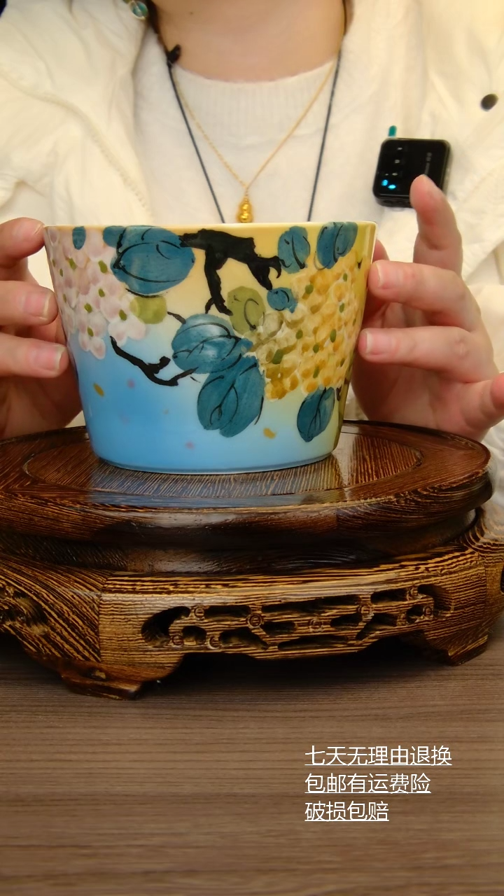 【闪购商品】碗杯子纯手工手绘景德镇