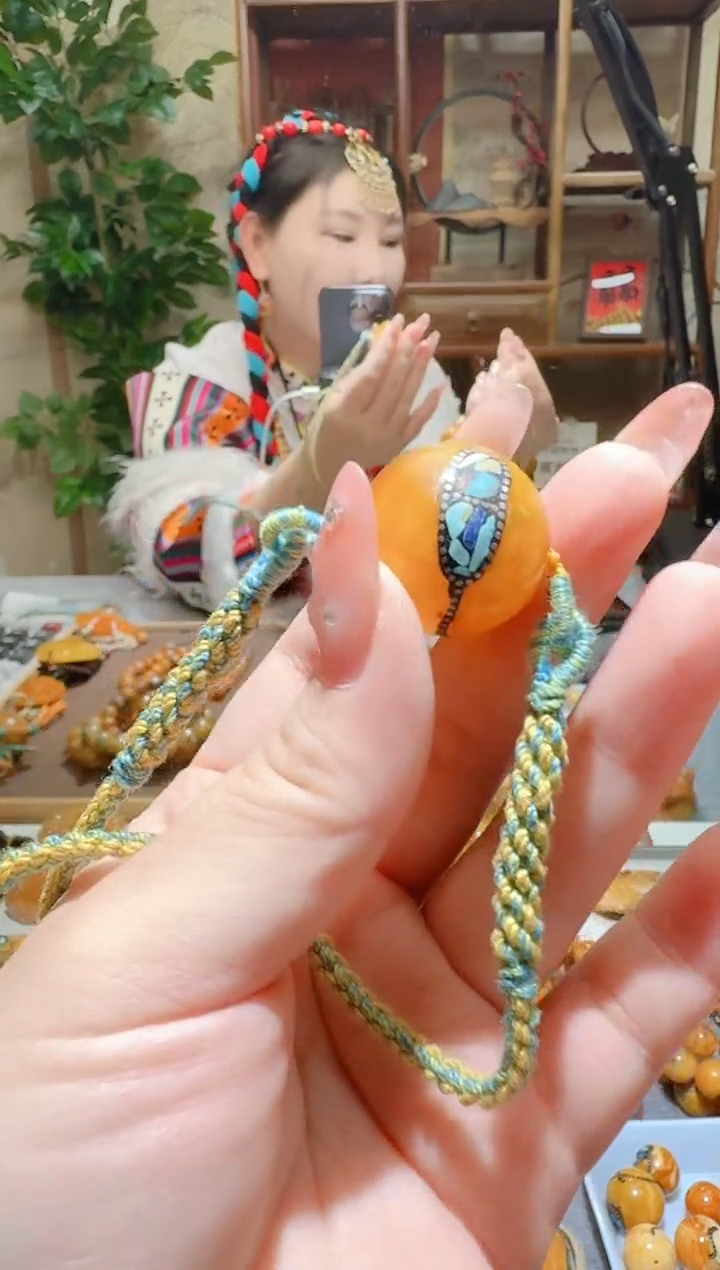 蜜蜡颈饰未镶嵌970天然蜜蜡珠宝奇石全都保真