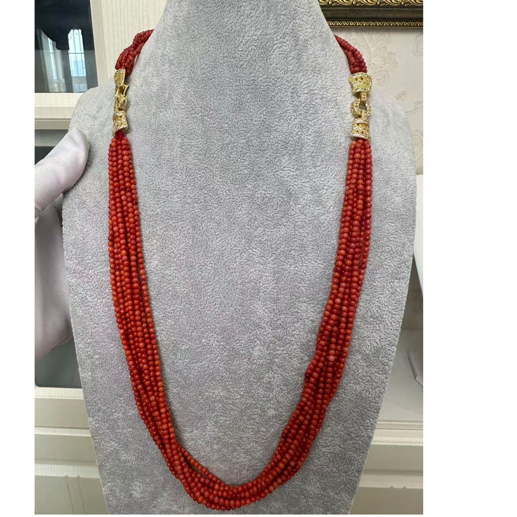 非金属珐琅项链 陌陌 小米珠 扭扭项链