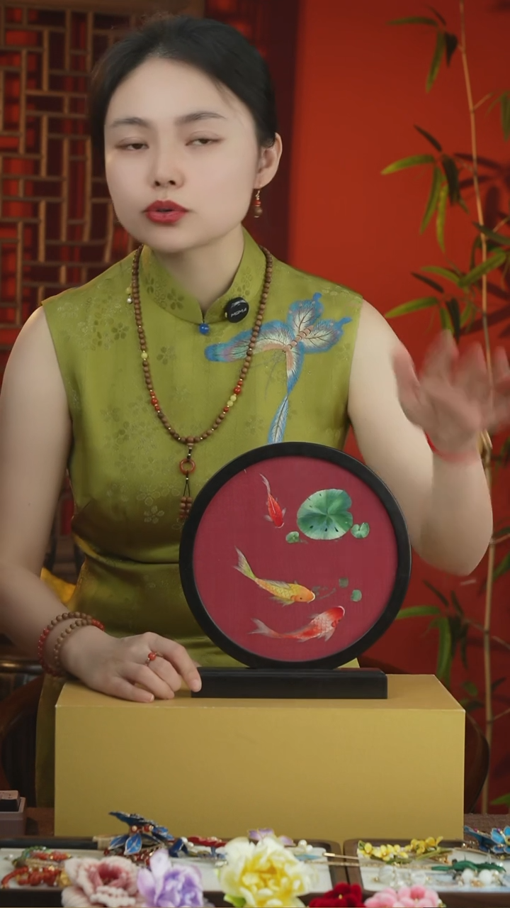 刺绣非遗苏绣摆件