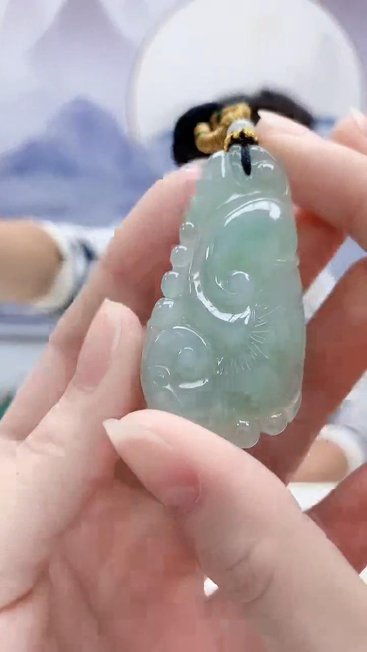 未镶嵌定制翡翠5167ry-毛货挂件66