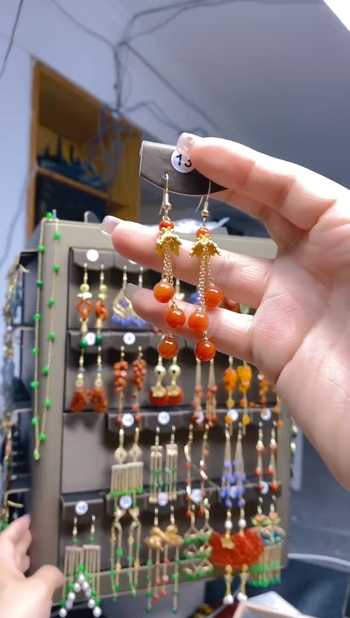 【闪购商品】翡翠耳饰合金363翡翠耳钩