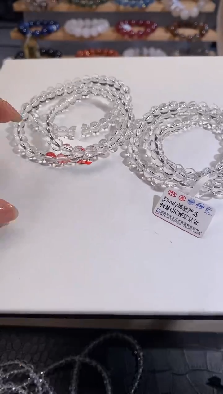 【闪购商品】水晶手链未镶嵌6mm多样性发一