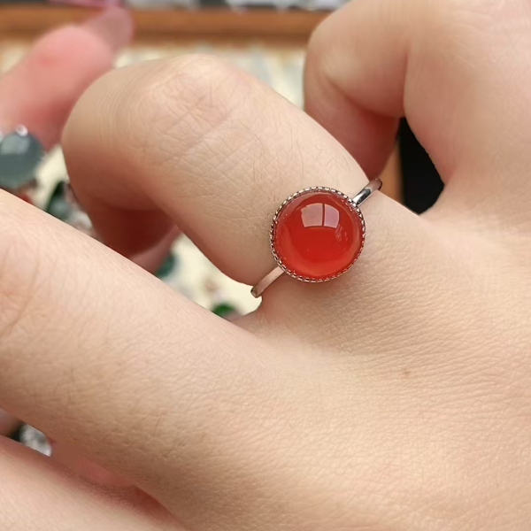 鑫辰珠宝银镶嵌设计款开口女戒指时尚百搭