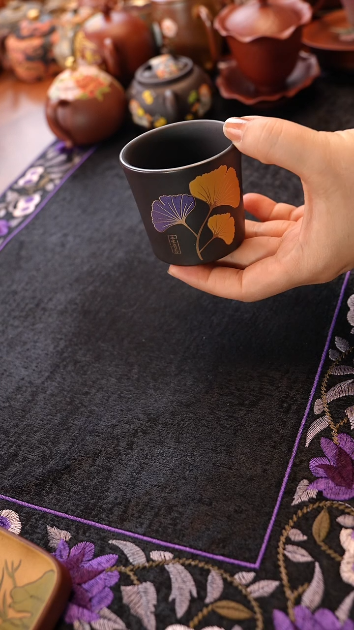 茶壶紫砂石黄三生有幸杯子