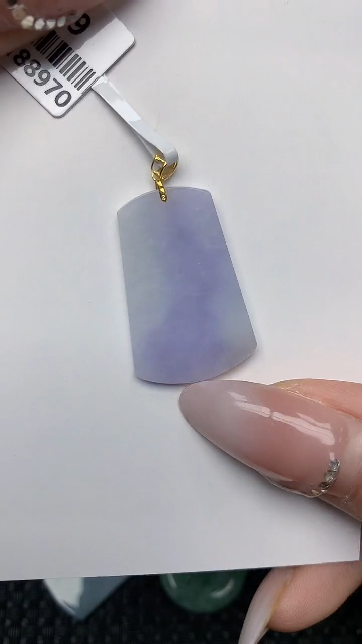 【闪购商品】翡翠颈饰18K金镶嵌天然翡翠A货