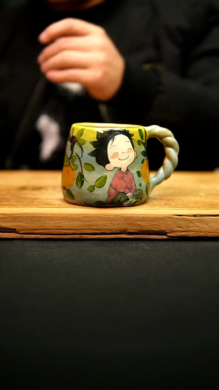 @@陶园瓷舍@@纯手工手绘@高温釉下彩