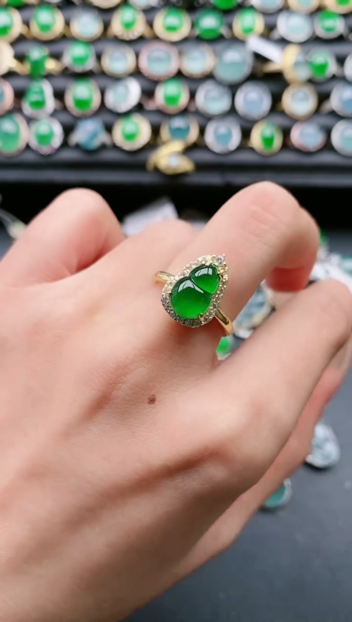 【闪购商品】翡翠戒指银S925镶嵌11111111