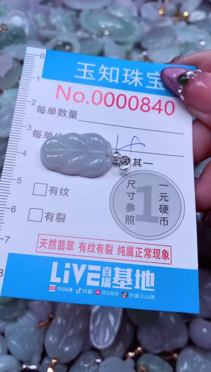 吊坠(不含链)未镶嵌翡翠840