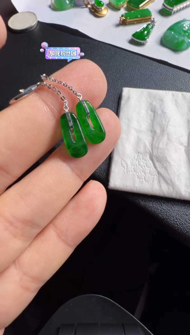 未镶嵌翡翠耳饰1580