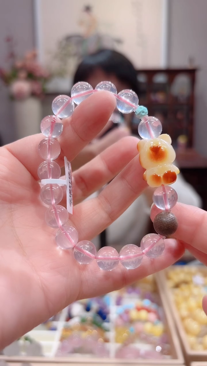 【闪购商品】水晶手串未镶嵌设计款珠串9.8