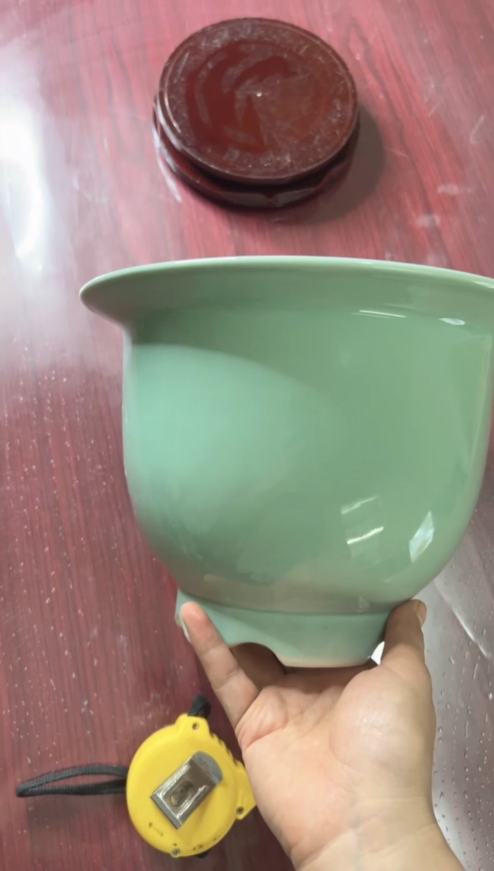 D****n景德镇颜色釉花盆高17外口23内口18