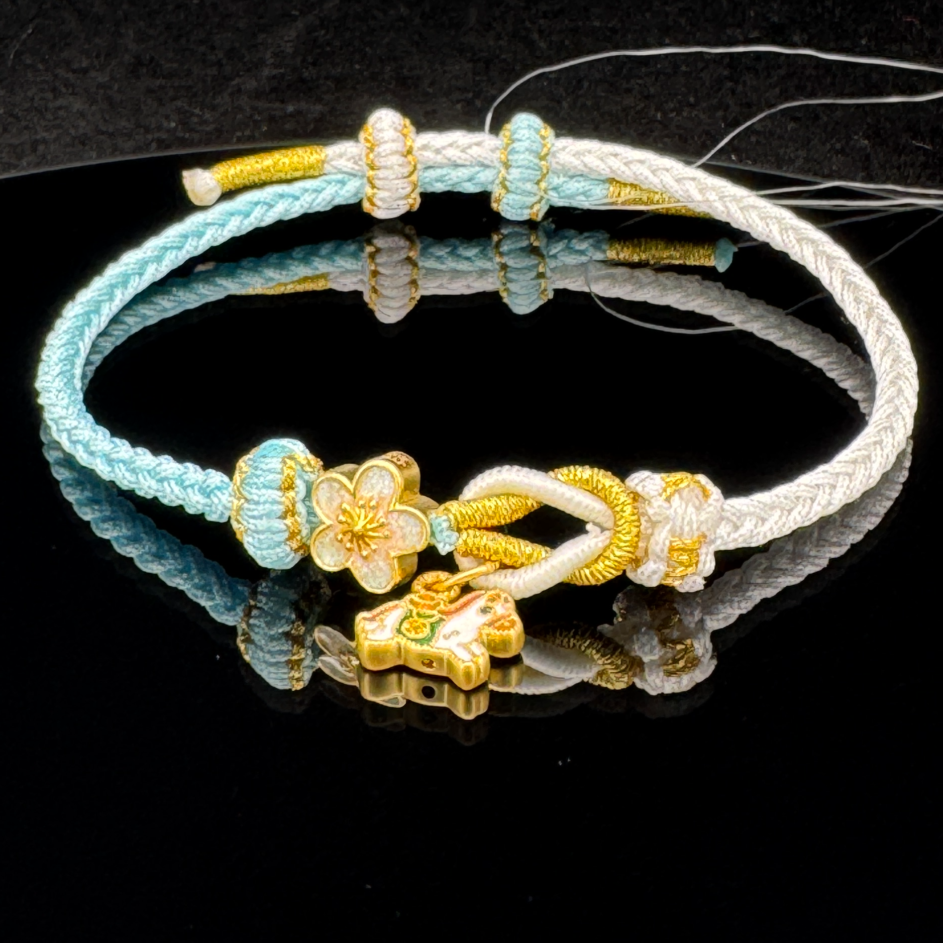 金邮送福 足金马上有钱花 夏天清爽定制编绳