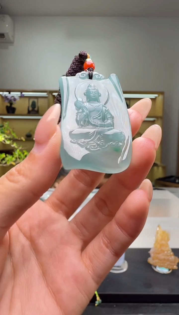 吊坠(不含链)未镶嵌翡翠观音