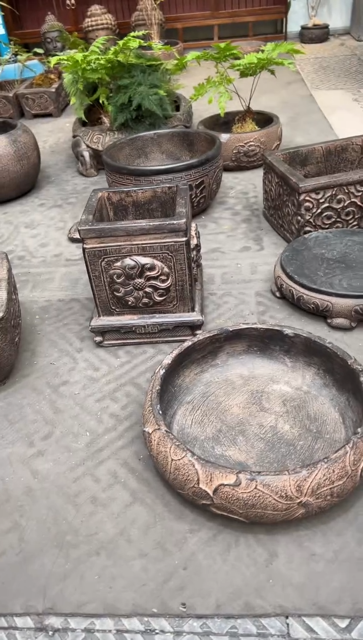 陶土【火山泥】荷韵盆