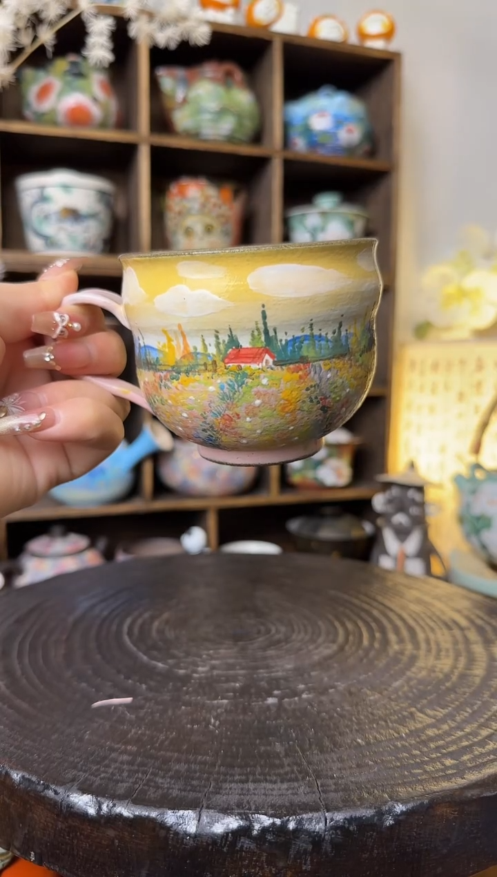 【闪购商品】石一金秋花园咖啡杯