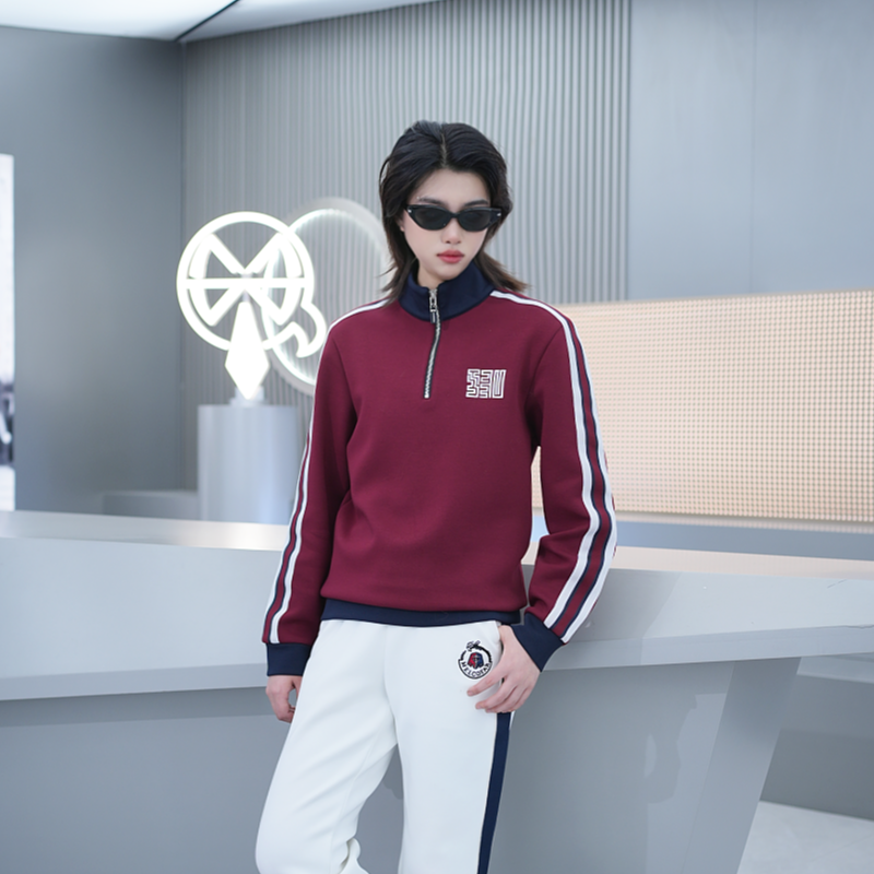 【LAOFEIYE老斐爷】2025冬季男士新品拉链卫衣立领长袖卫衣潮流