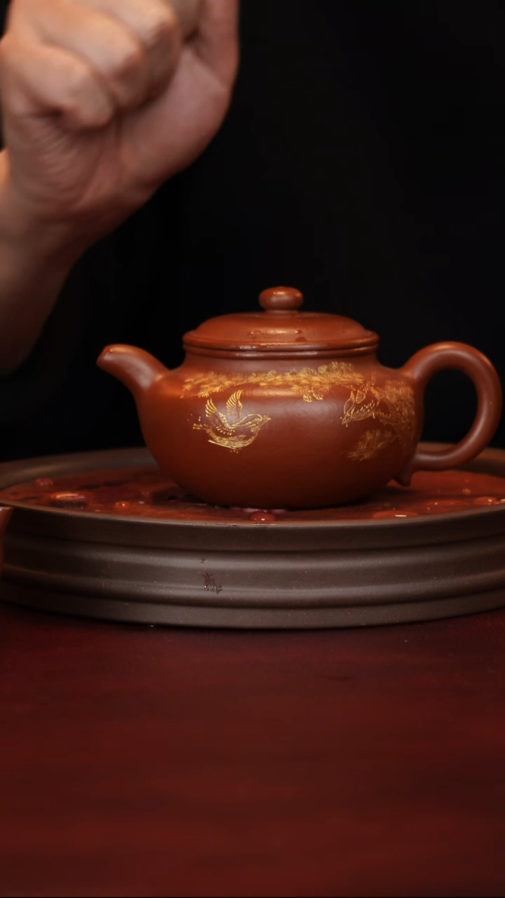 茶壶紫砂卢云霞--手工---仿古