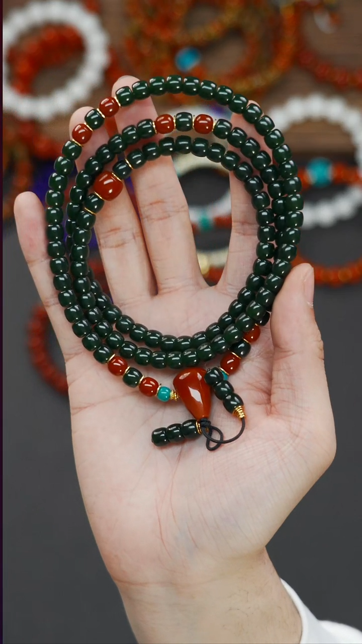 颈饰未镶嵌和田玉（碧玉）?**?梵阁精品文玩回血