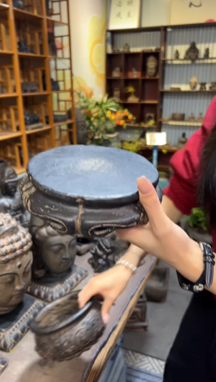 陶土【火山泥】金箍坛底座