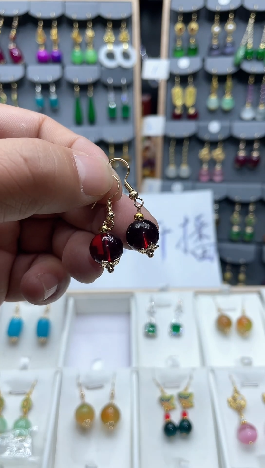 【闪购商品】血珀耳饰14K金镶嵌时尚耳饰111