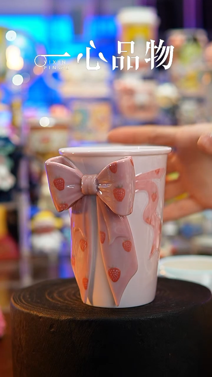 杯子瓷146-2景德镇手工手绘杯子摆件