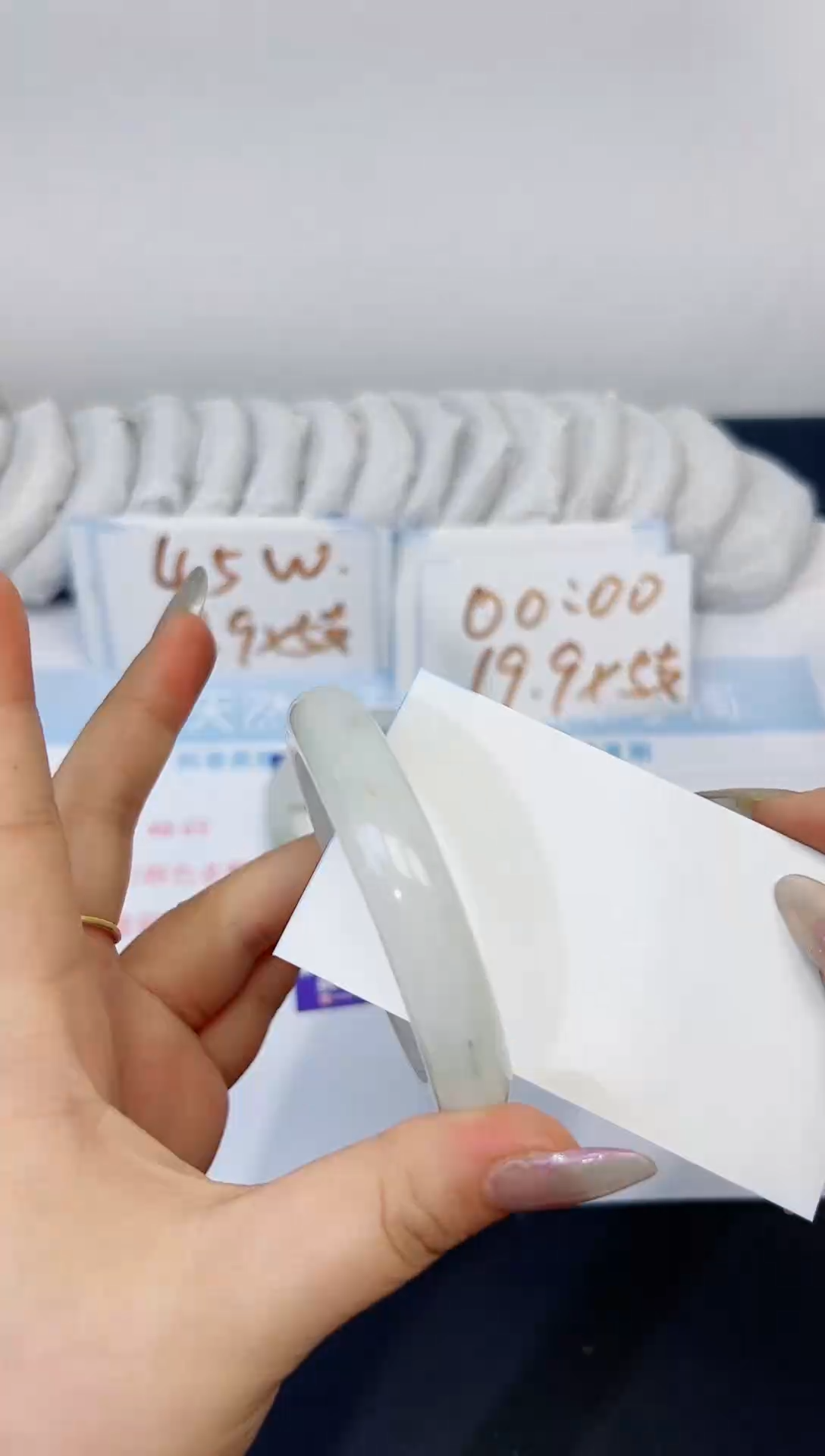 【闪购商品】石英质玉手镯合金322-54.5