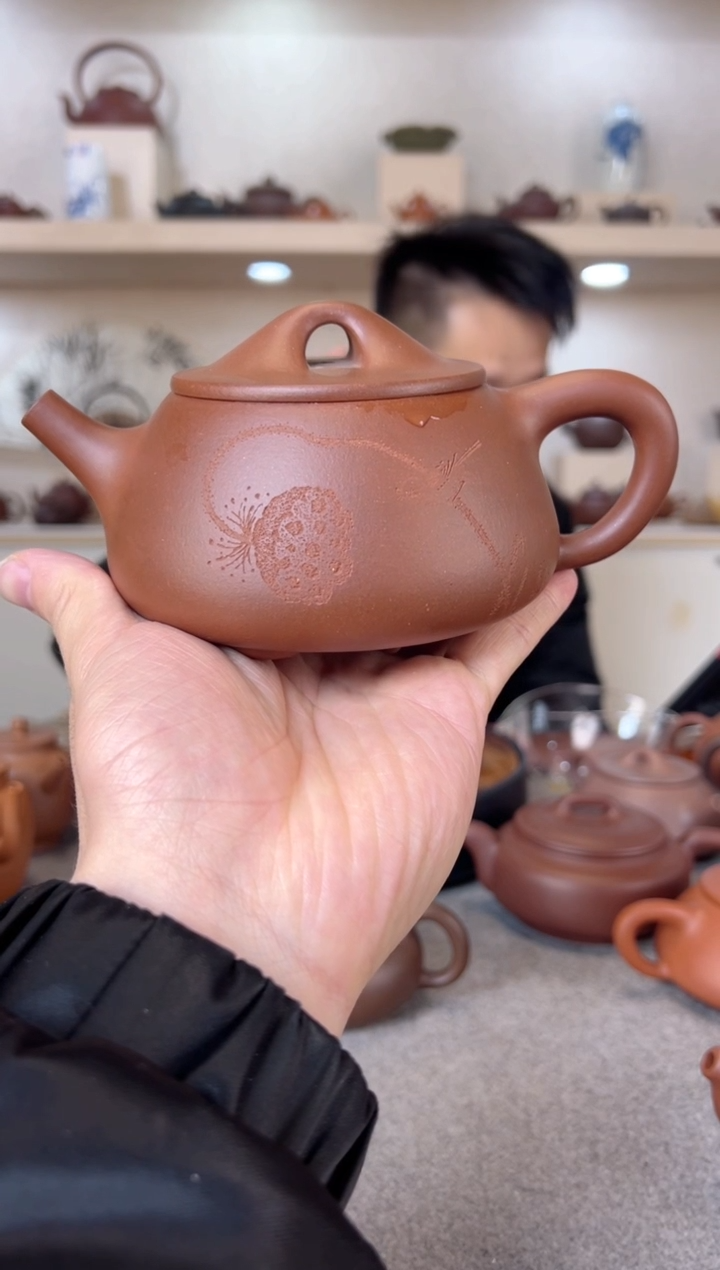 【闪购商品】紫砂茶壶石瓢 紫泥 半手工